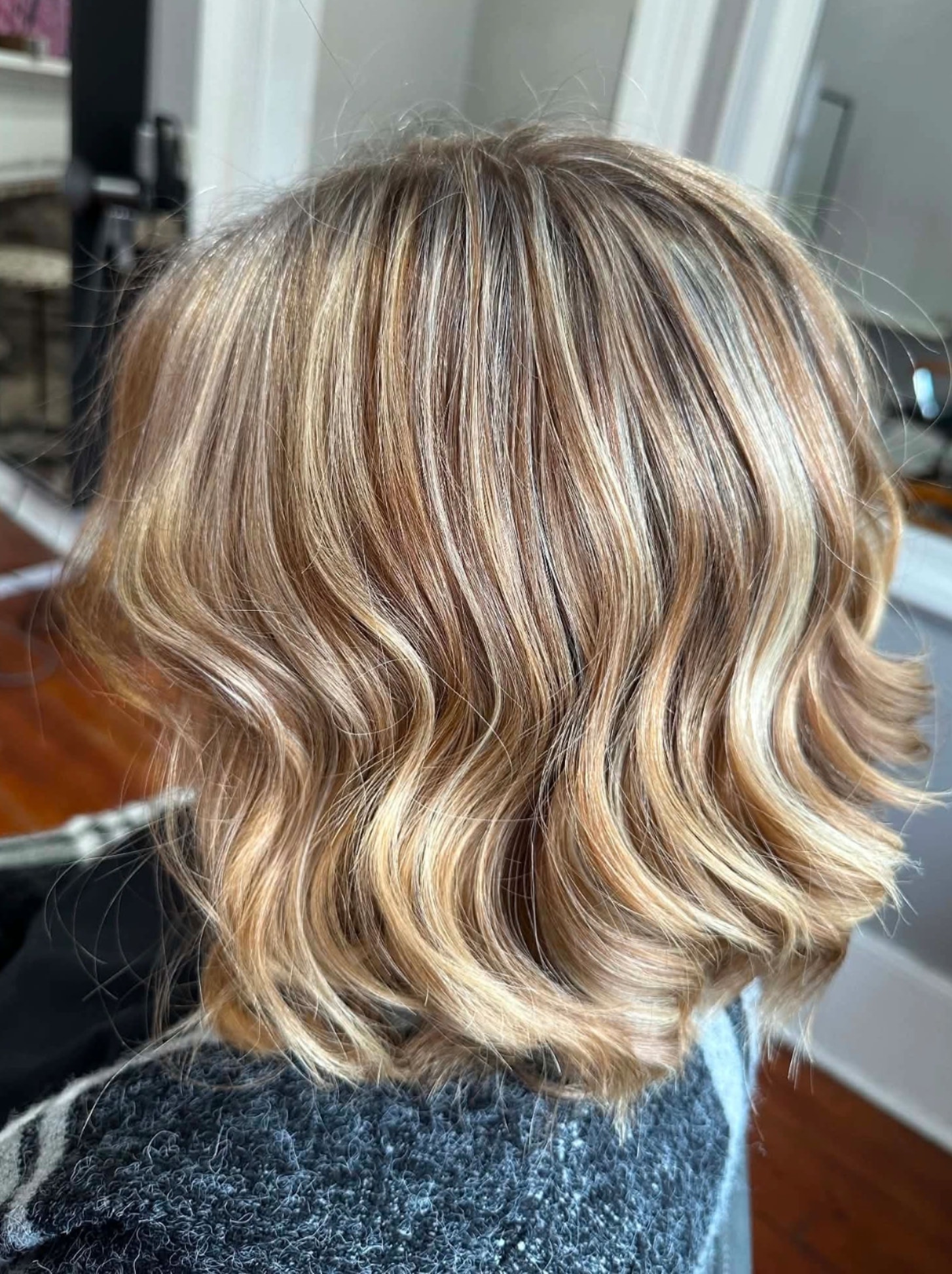 Cut and color before and after