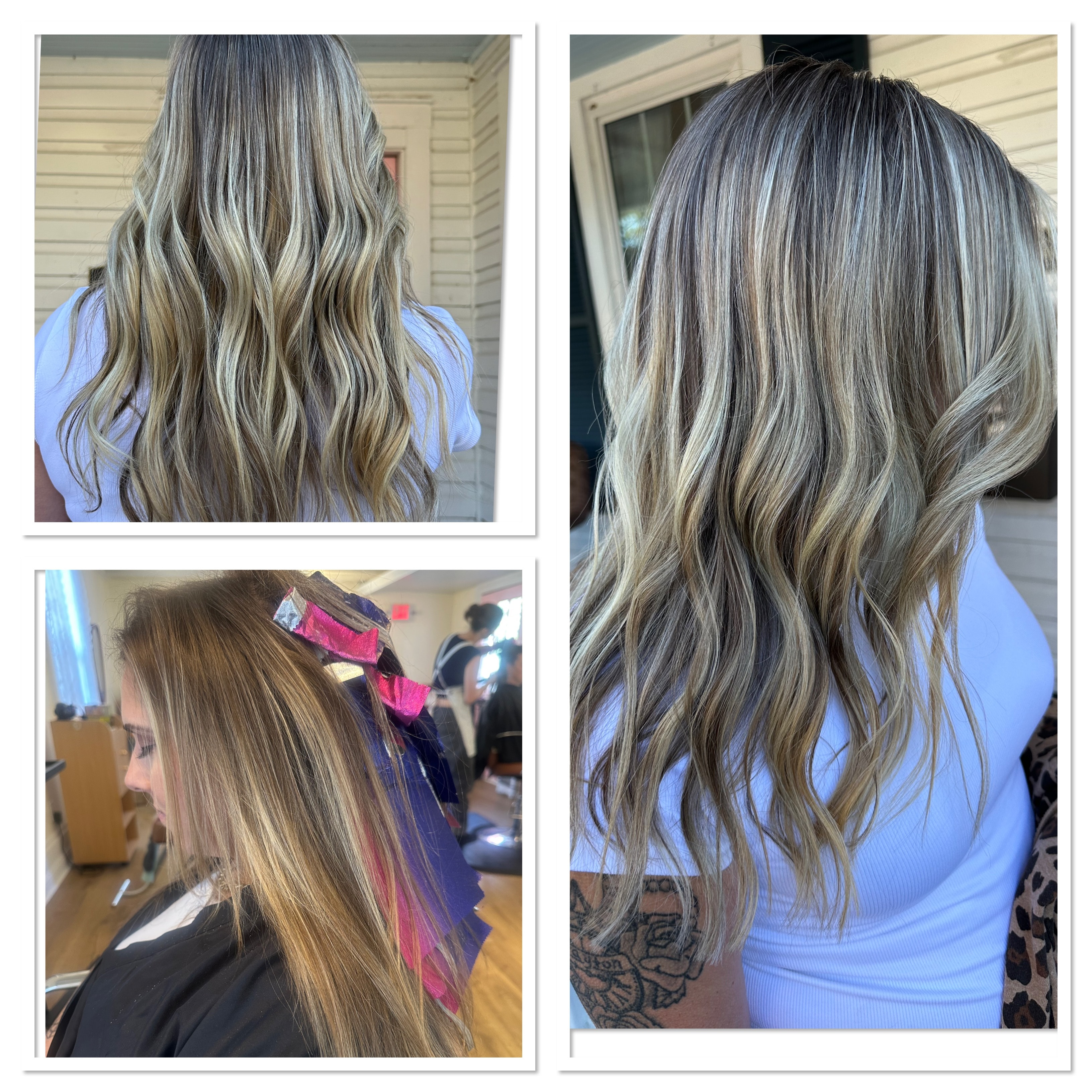 Blonde transformation before and after