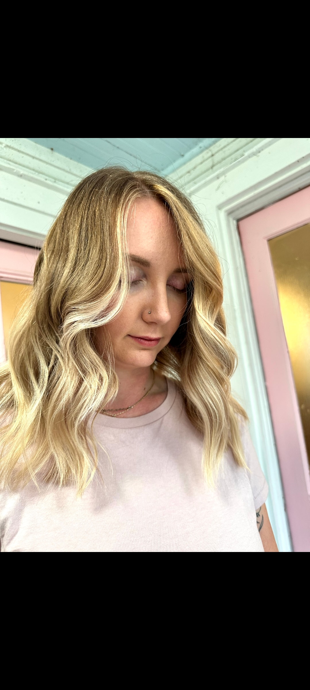 Blonde hair result by Tiffany