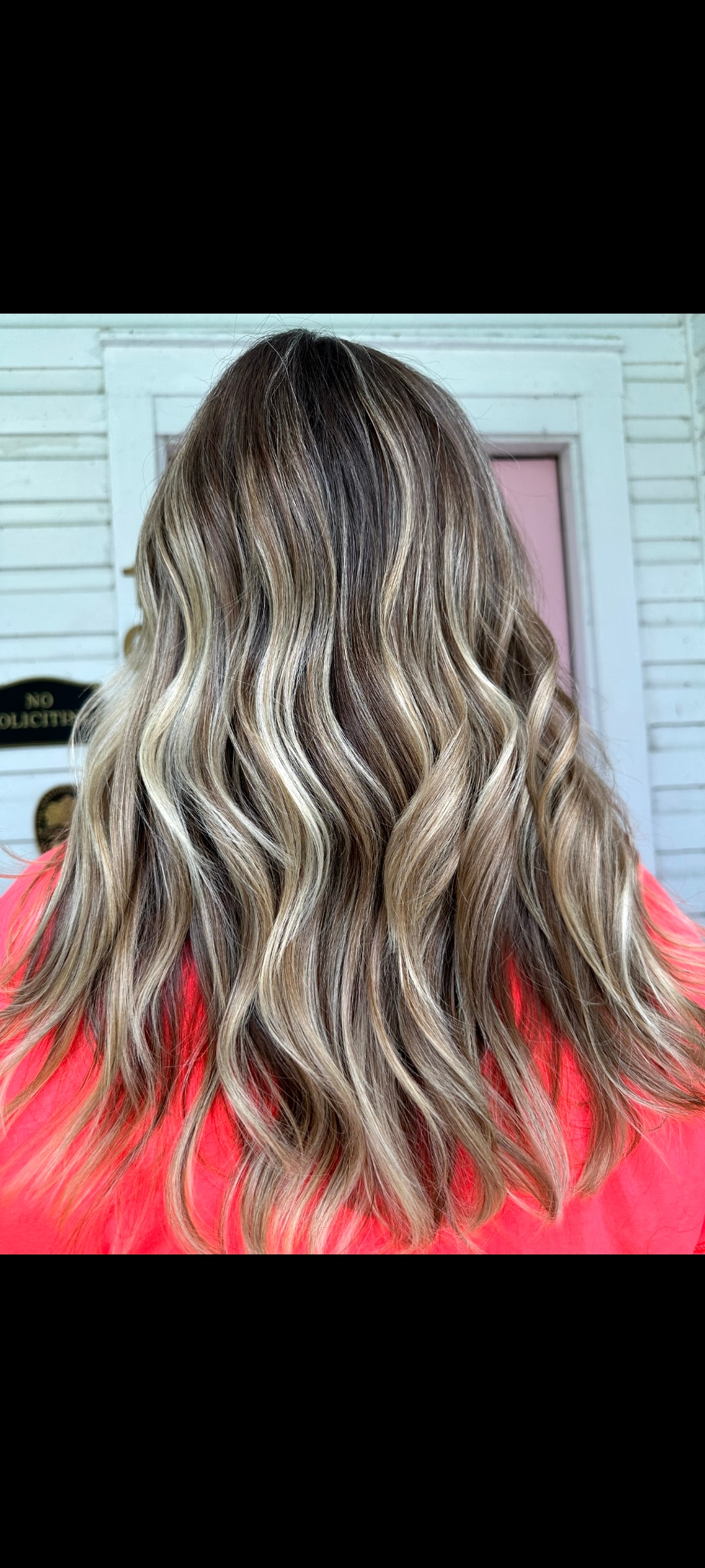 Cool blonde highlights result