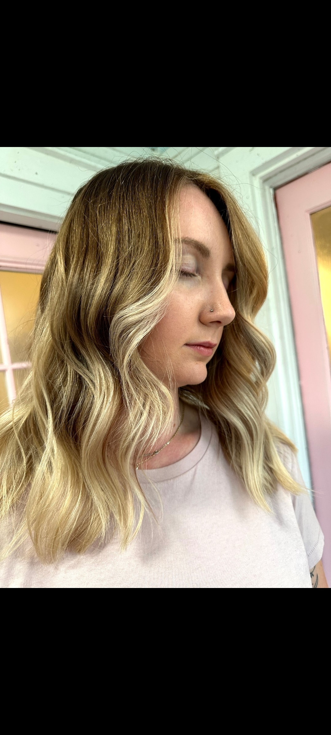Blonde hair result by Tiffany