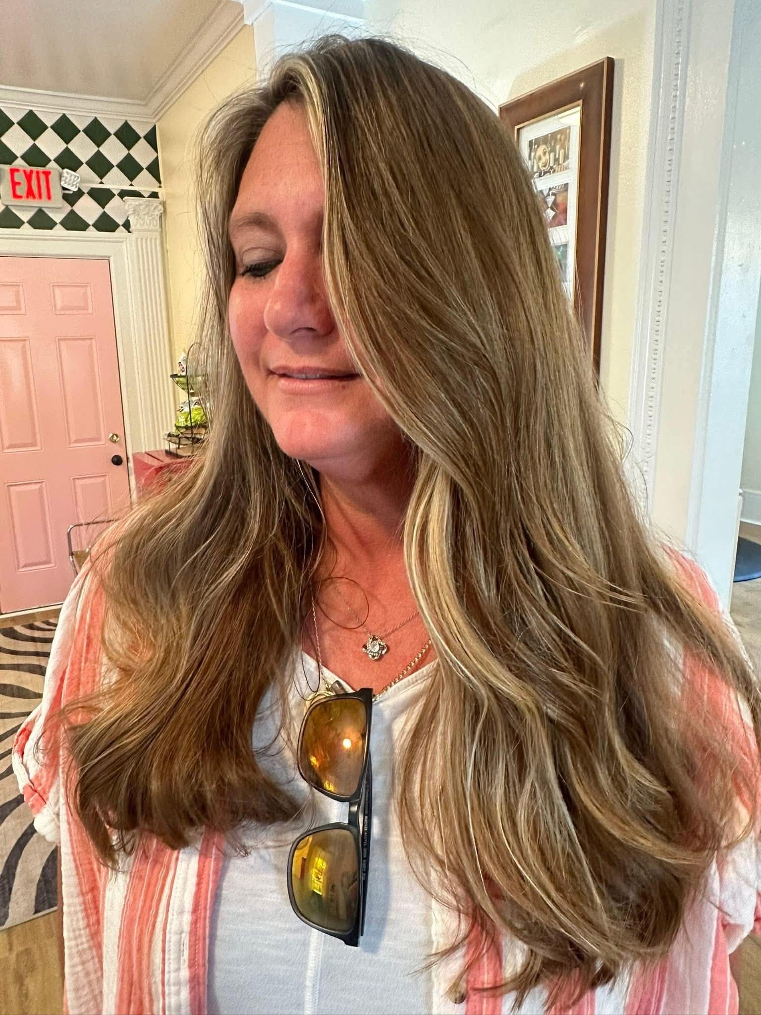 Hair color and style result