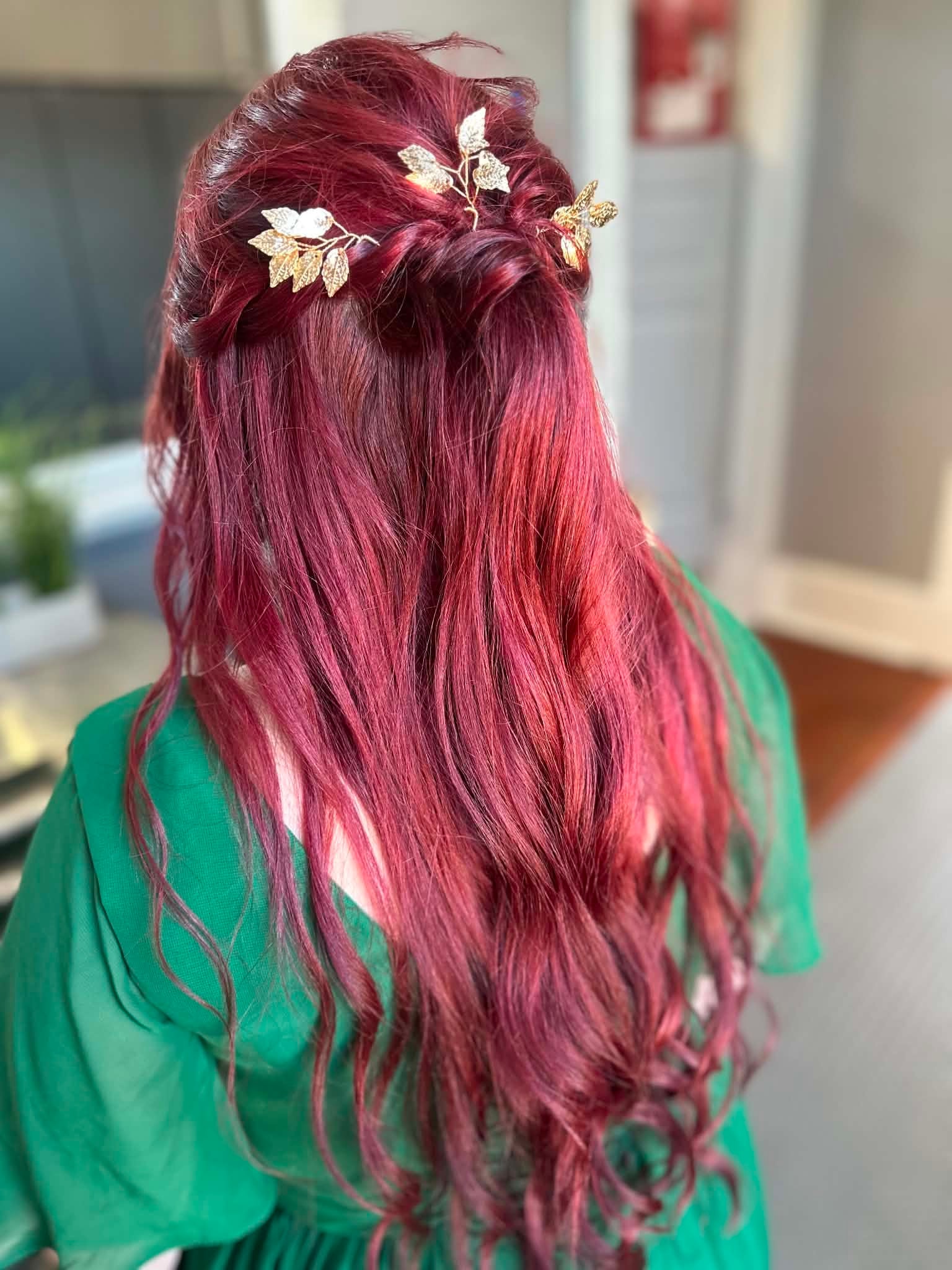 Up-do styling result